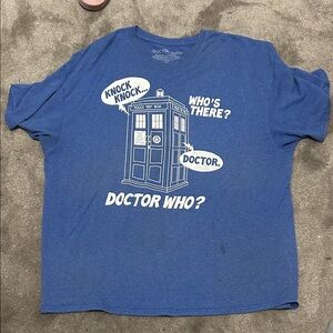 Doctor Who Blue Graphic T-Shirt